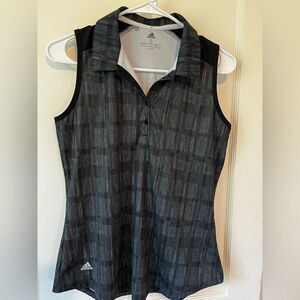 Adidas Women’s Sleeveless Tennis Shirt Size S Underarm To Underarm 17.5 “ EUC